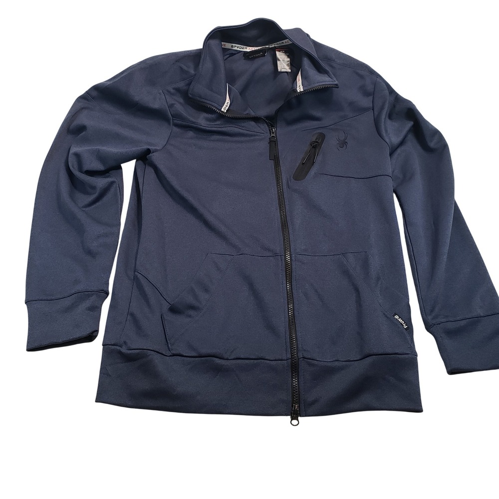 Spyder Active‎ Mens Full Zip Jacket Navy Blue M M SPM806U